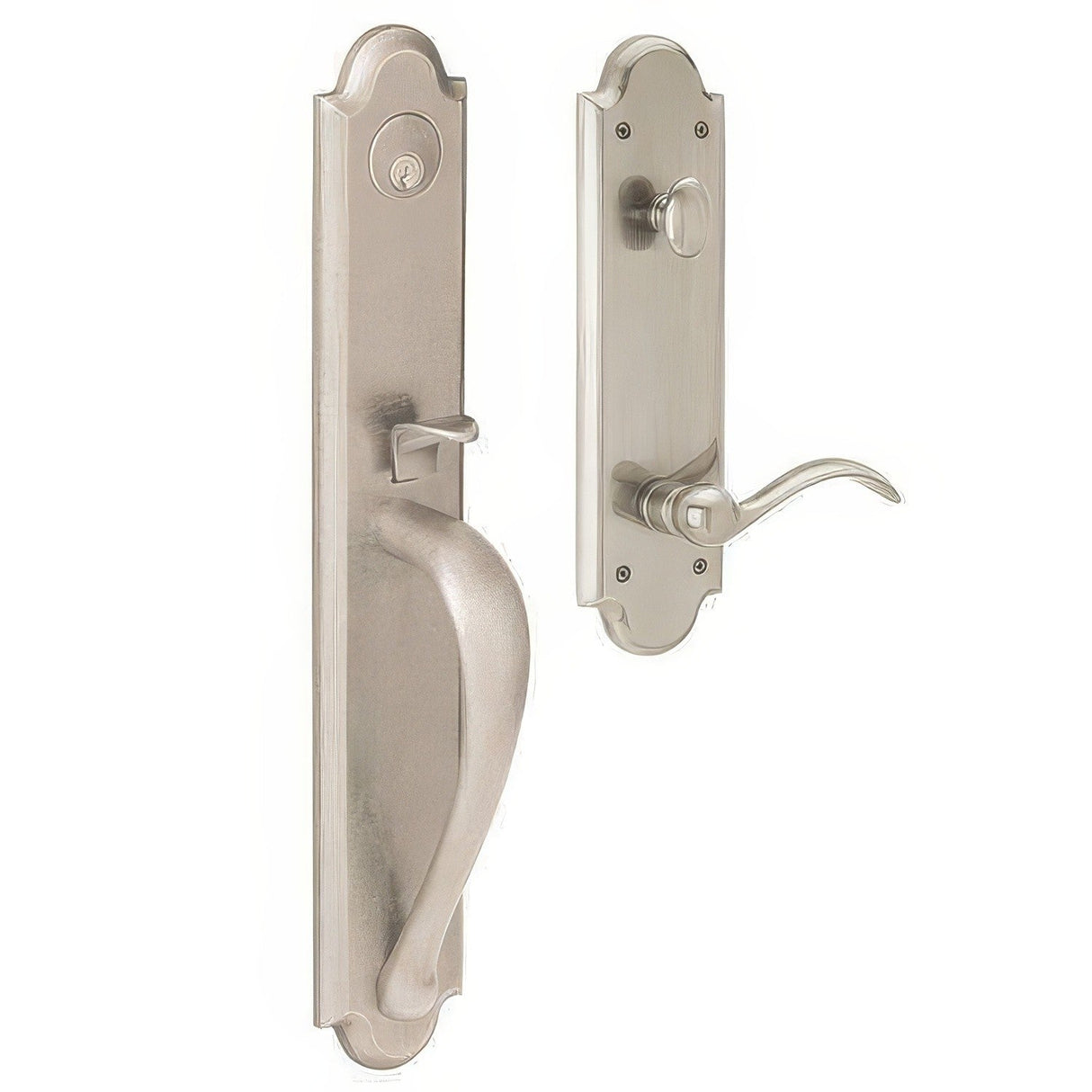 Baldwin 6402056LFD lifetime satin nickel dummy set