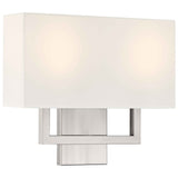 Access Lighting 64062LEDDLP-BS/WH 2 light led wall sconce