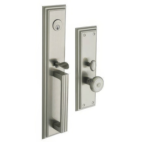 Baldwin 6542056ENTR lifetime satin nickel 6542.entr tremont single cylinder mortise handleset trim set