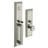Baldwin 6542056FD lifetime satin nickel handleset trim pack