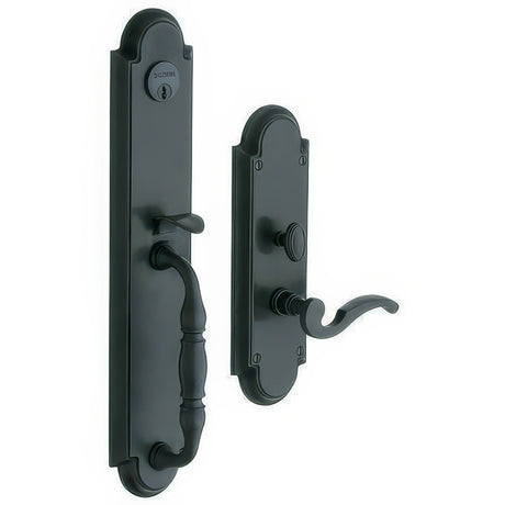 Baldwin 6544102RENT oil rubbed bronze 6544.rent hamilton right hand single cylinder mortise handleset trim set