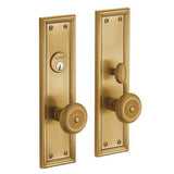 Baldwin 6547033ENTR vintage brass 6547.entr nashville single cylinder mortise handleset trim set
