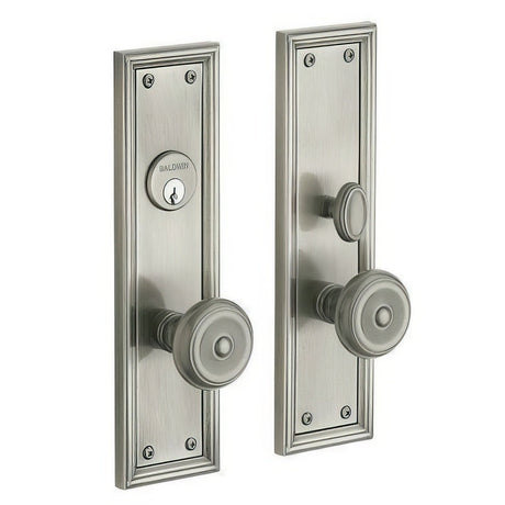 Baldwin 6547056DBLC lifetime satin nickel keyed entry