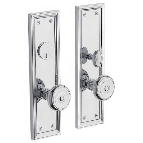 Baldwin 6547260ENTR polished chrome 6547.entr nashville single cylinder mortise handleset trim set