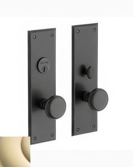 Baldwin 6552003DBLC lifetime polished brass keyed entry