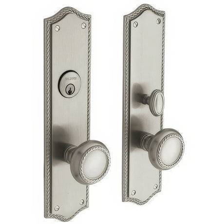Baldwin 6554056DBLC lifetime satin nickel keyed entry