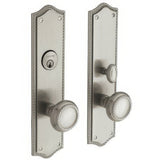 Baldwin 6554056FD lifetime satin nickel handleset trim pack