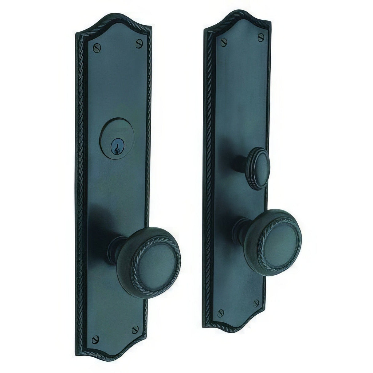 Baldwin 6554102FD oil rubbed bronze handleset trim pack