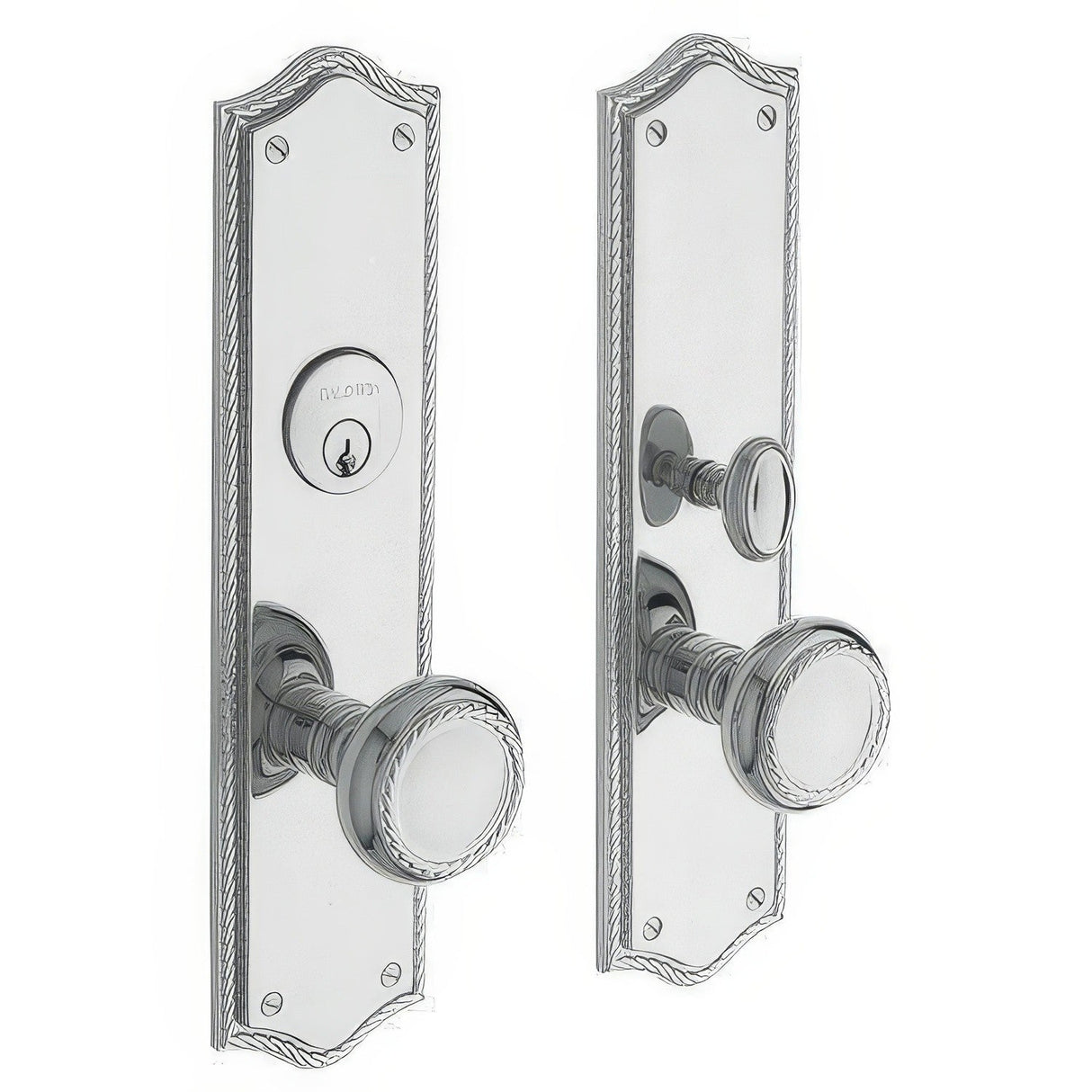 Baldwin 6554260FD polished chrome handleset trim pack