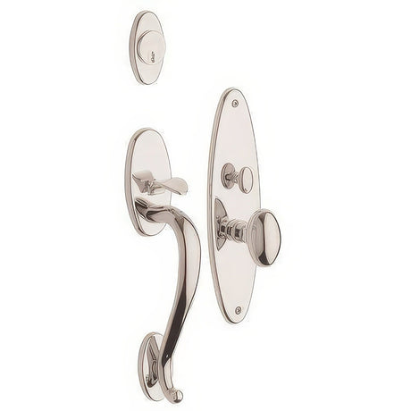 Baldwin 6560055FD lifetime polished nickel handleset trim pack