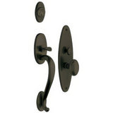 Baldwin 6560190DBLC satin black handleset trim pack
