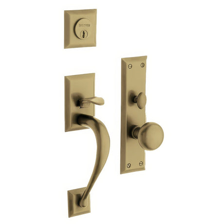 Baldwin 6571033ENTR vintage brass 6571.entr concord single cylinder mortise handleset trim set