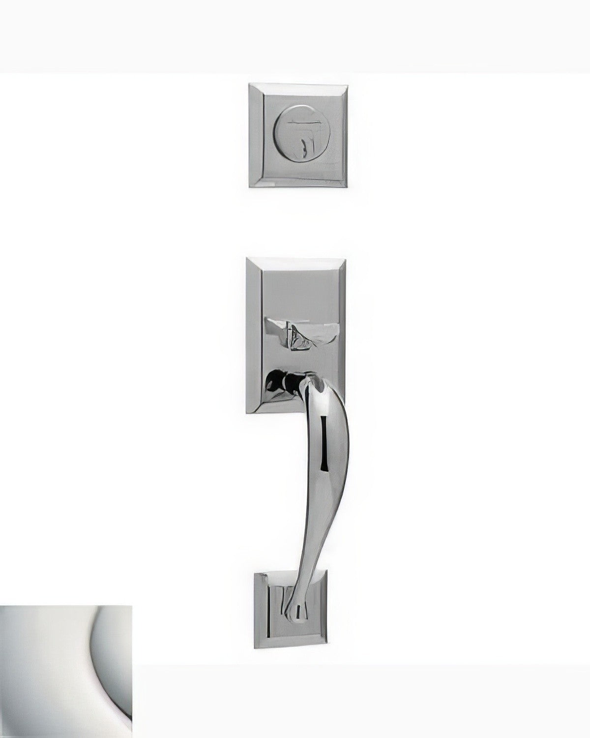 Baldwin 6571055FD lifetime polished nickel handleset trim pack