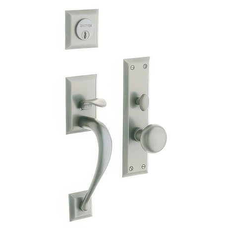 Baldwin 6571056DBLC lifetime satin nickel handleset trim pack