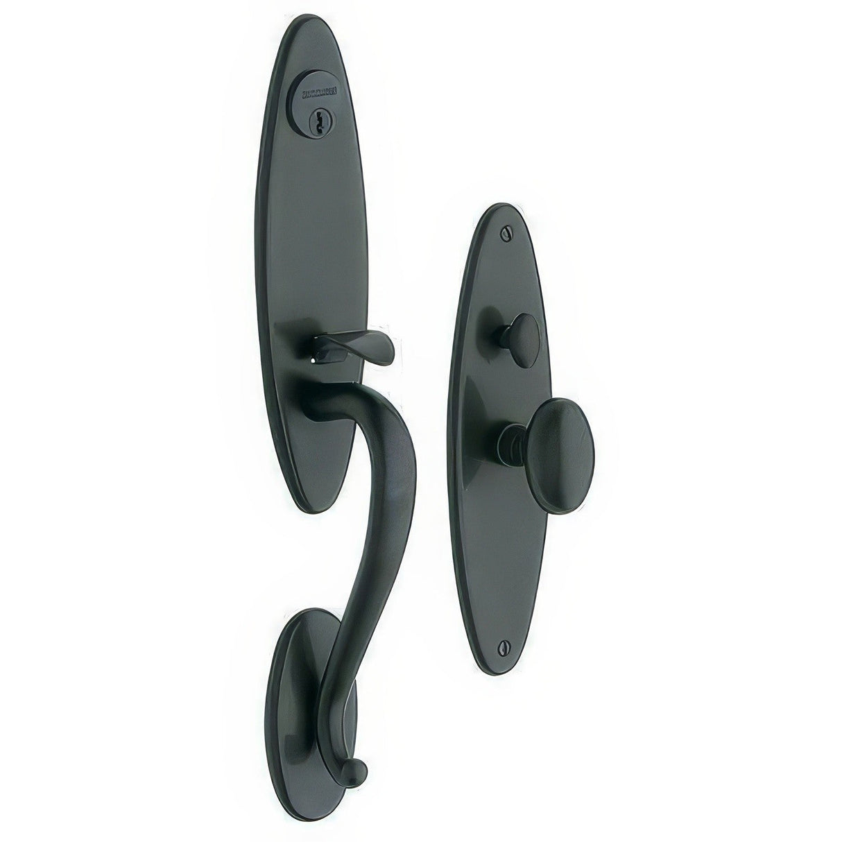 Baldwin 6573102ENTR oil rubbed bronze 6573.entr springfield single cylinder mortise handleset trim set