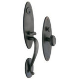 Baldwin 6573402ENTR distressed oil rubbed bronze 6573.entr springfield single cylinder mortise handleset trim set