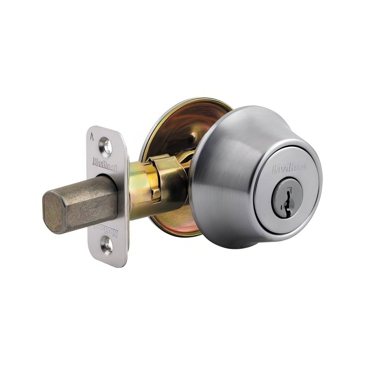 Kwikset 660-26D.DS single cylinder deadbolt in satin chrome, additional view