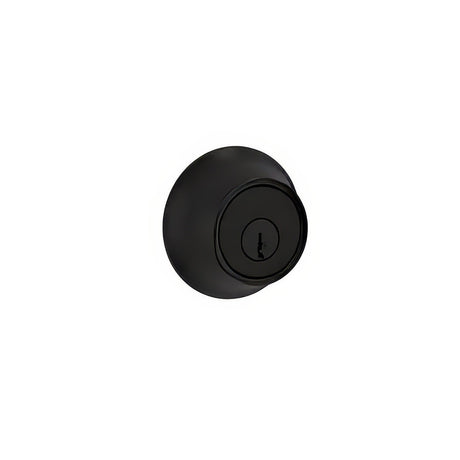 Kwikset 660-514.DS single cylinder deadbolt in polished brass, additional view