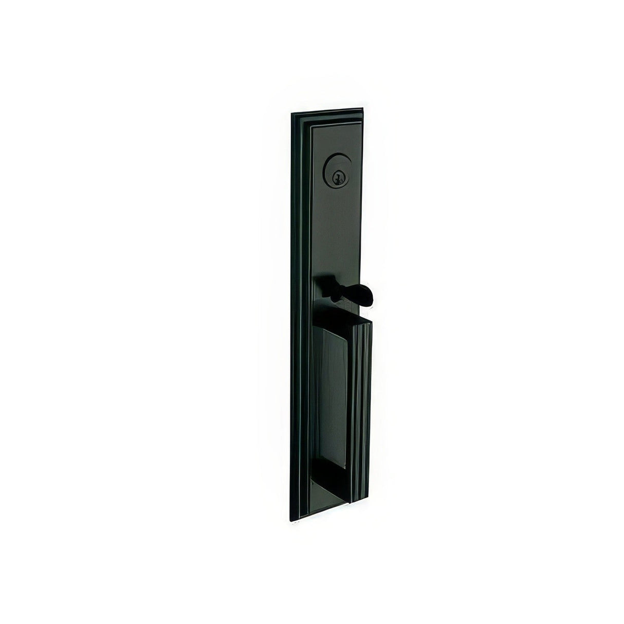 Baldwin 6605190DM satin black handleset trim pack