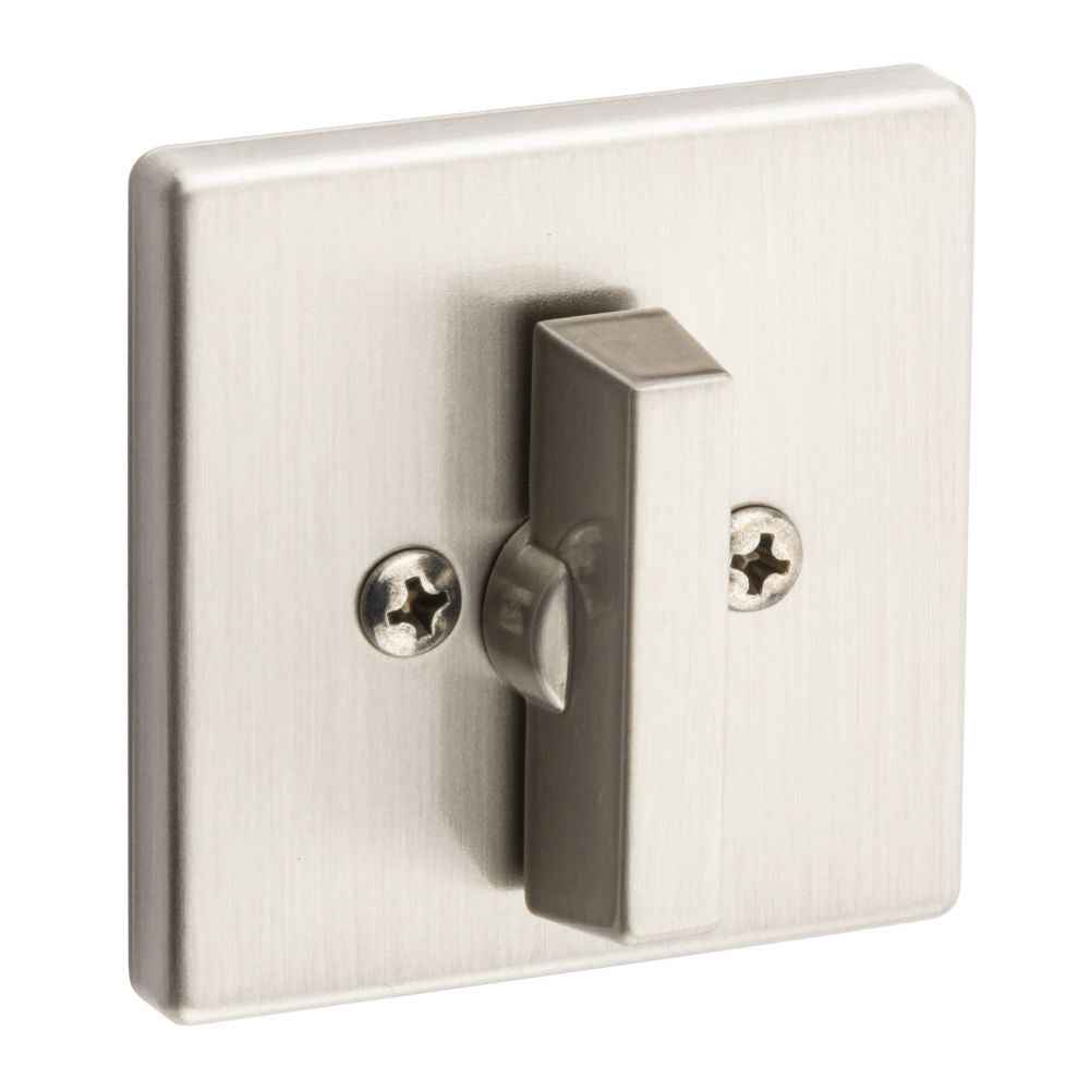 Kwikset 663SQT One Sided Turn Square Deadbolt in Satin Nickel