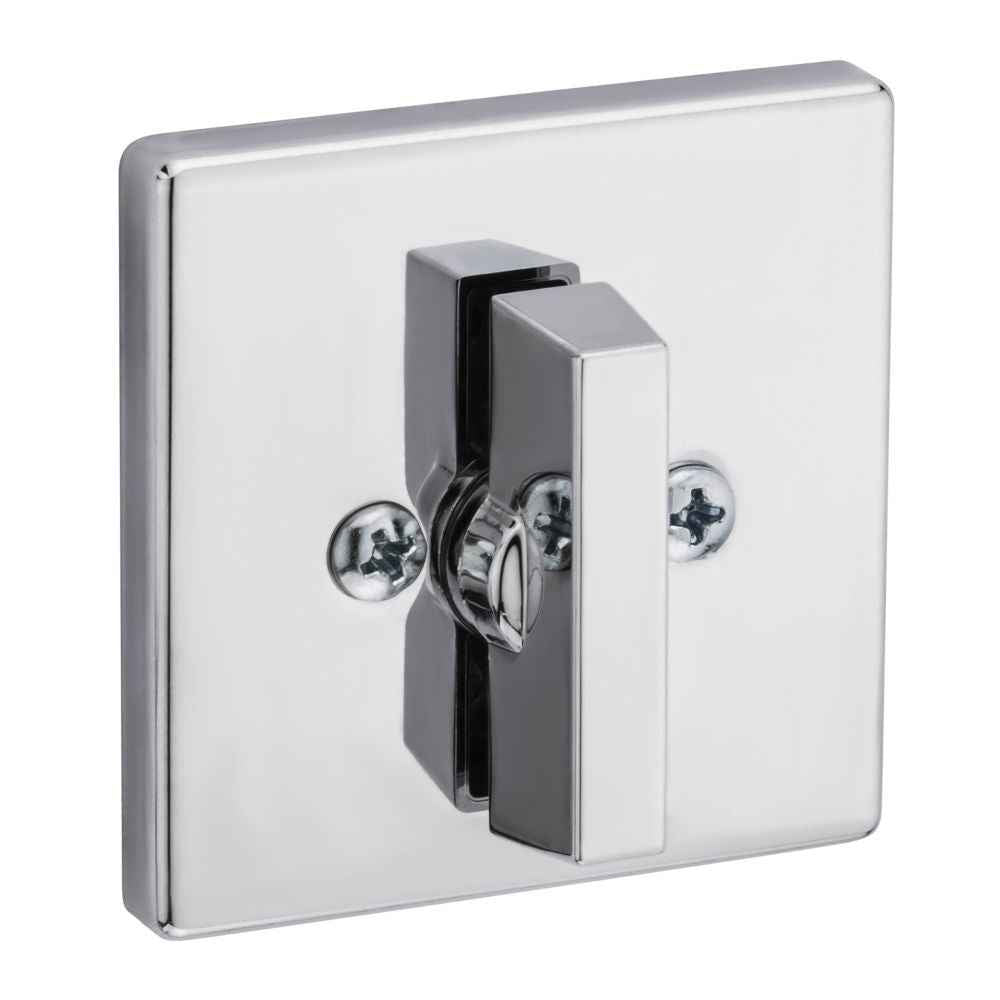 Kwikset 663SQT One Sided Turn Square Deadbolt in Bright Chrome