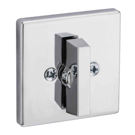 Kwikset 663SQT One Sided Turn Square Deadbolt in Bright Chrome