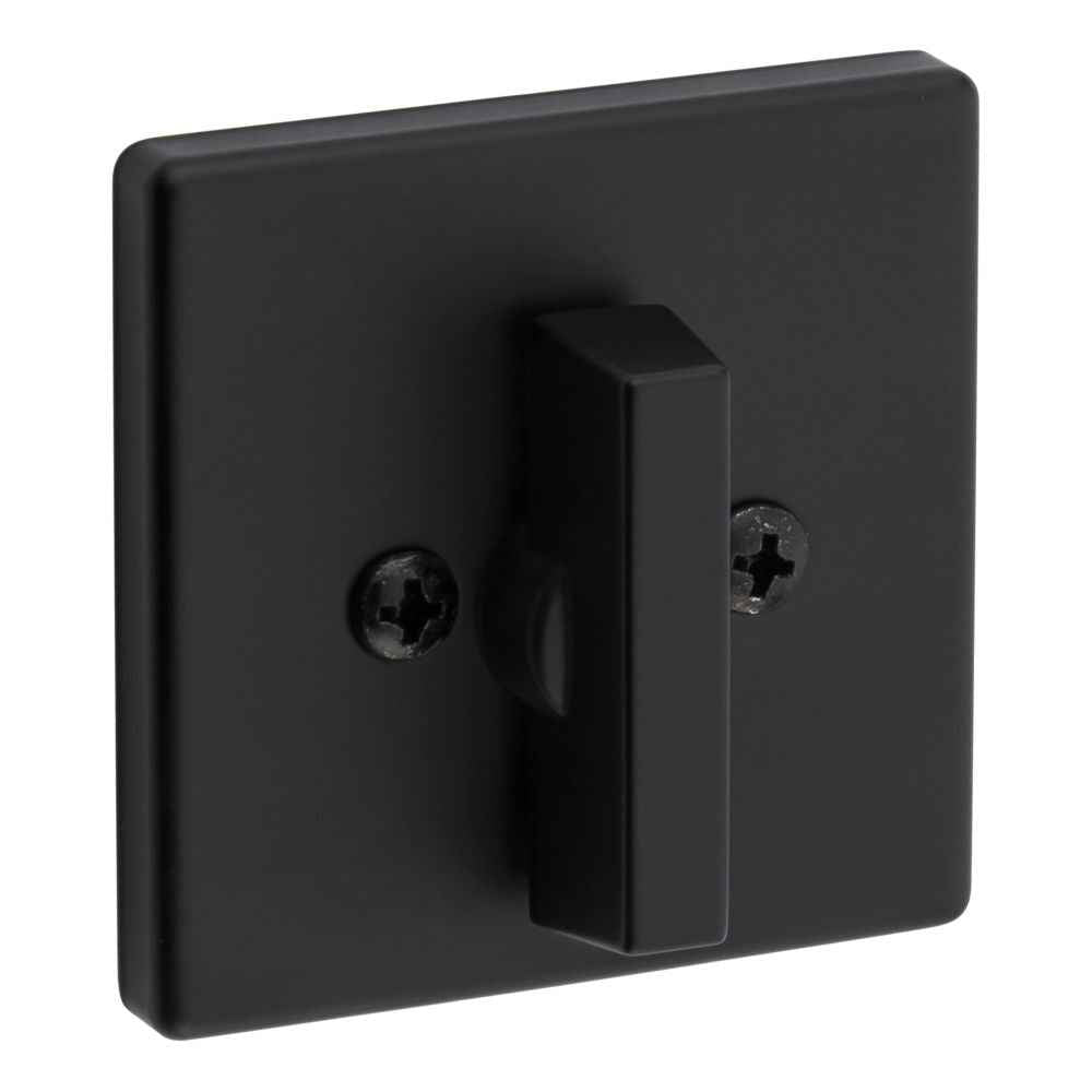 Kwikset 663SQT One Sided Turn Square Deadbolt in Matte Black