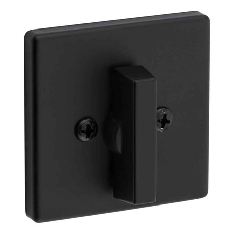 Kwikset 663SQT One Sided Turn Square Deadbolt in Matte Black