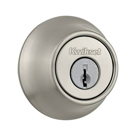Kwikset 665-15.DS double cylinder deadbolt in satin nickel, additional view