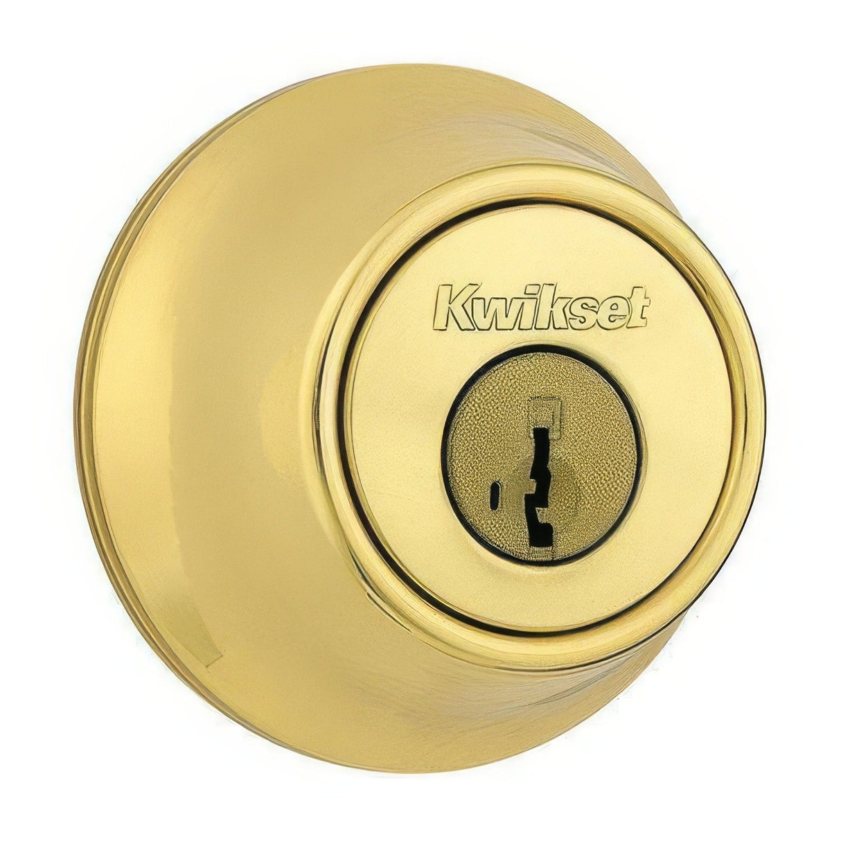 Kwikset 665-3.DS polished brass double cylinder deadbolt