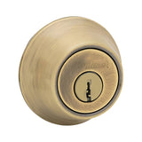 Kwikset 665-5.DS antique brass double cylinder deadbolt