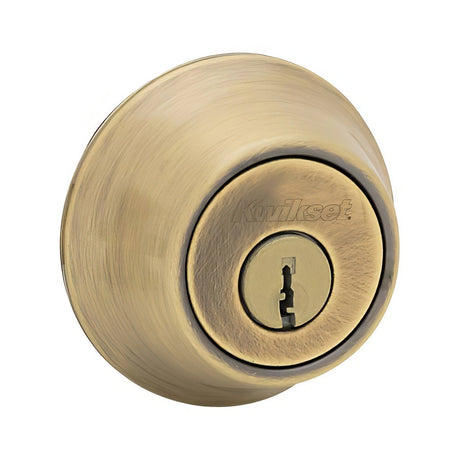 Kwikset 665-11P.DS double cylinder deadbolt in satin stainless, additional view