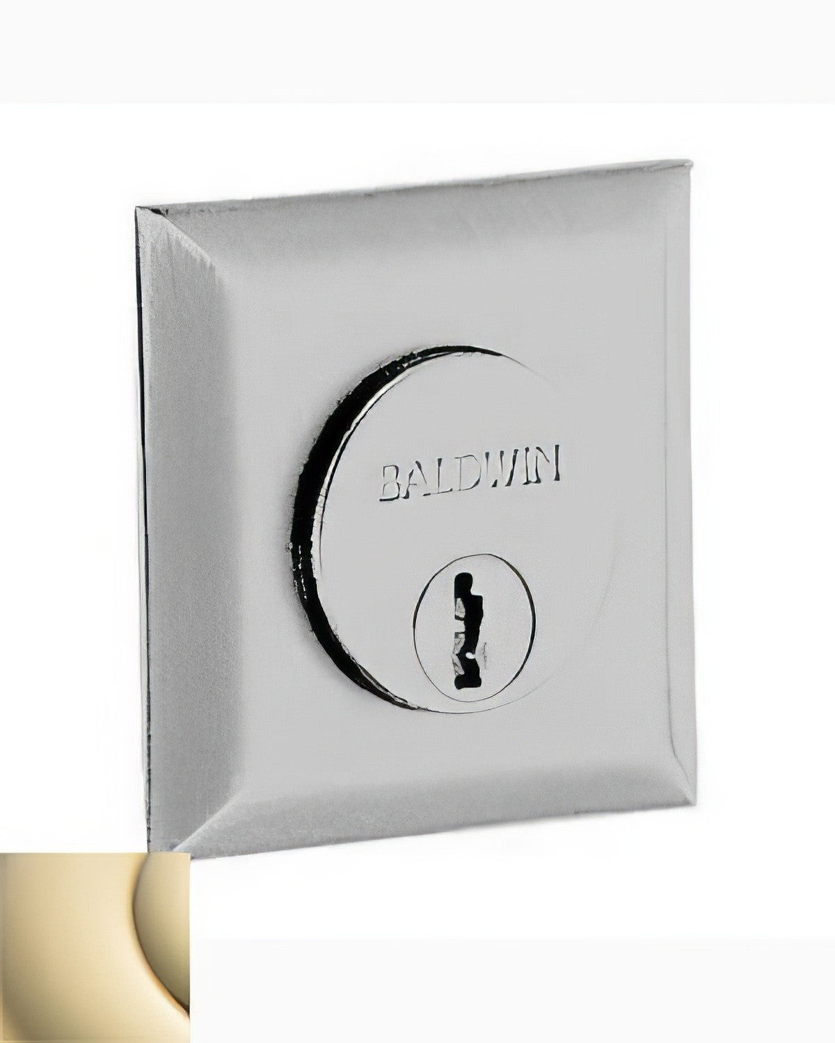 Baldwin 6737003 lifetime polished brass lock cylinder collar