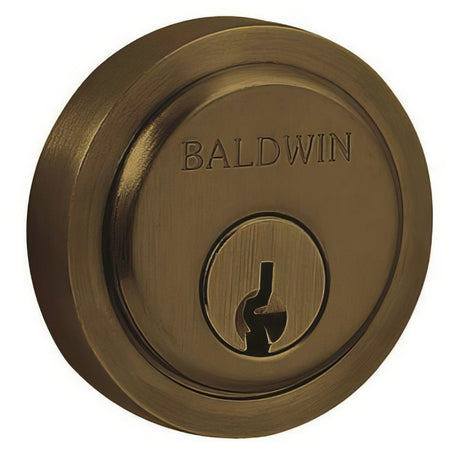 Baldwin 6738050 satin brass and black trim collar