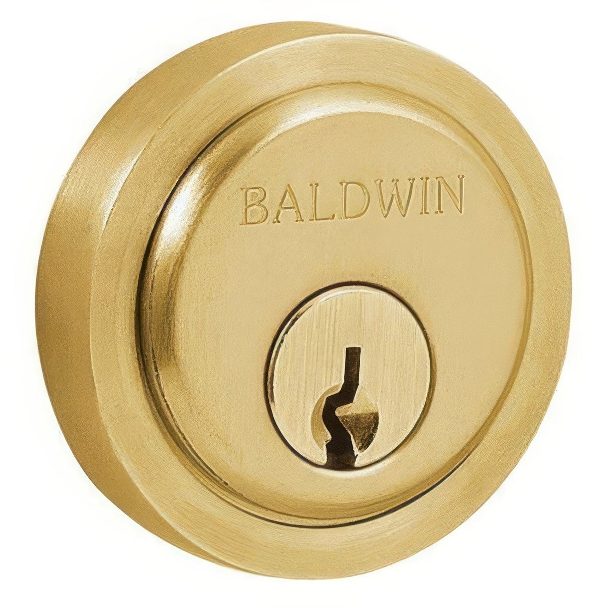 Baldwin 6738060 satin brass and brown trim collar
