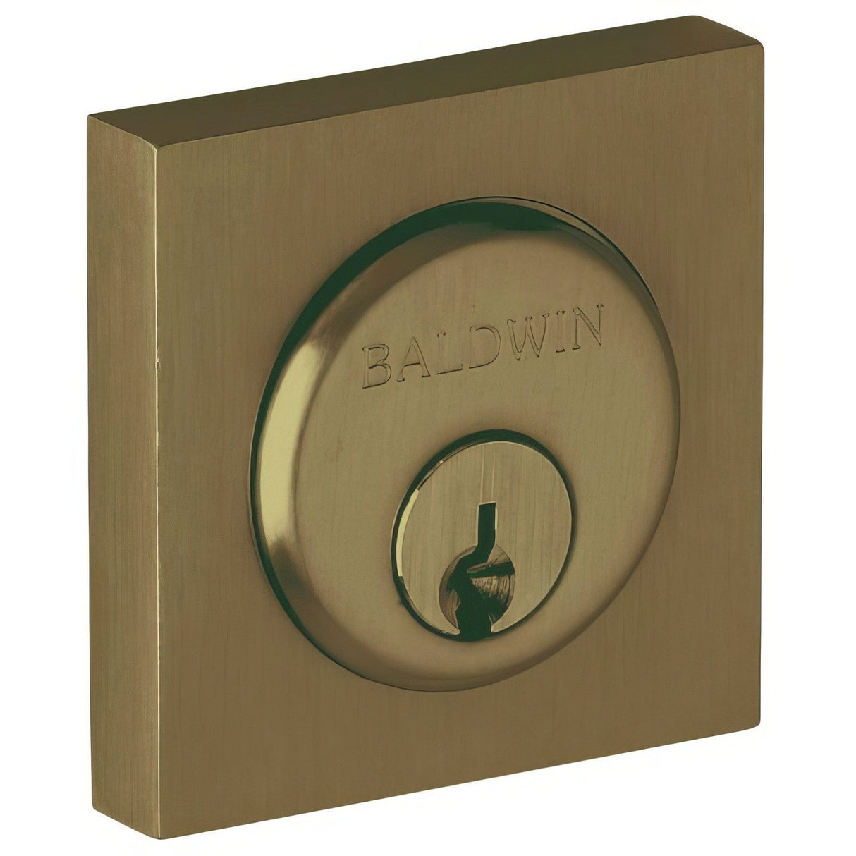 Baldwin 6743050 satin brass and black lock cylinder collar