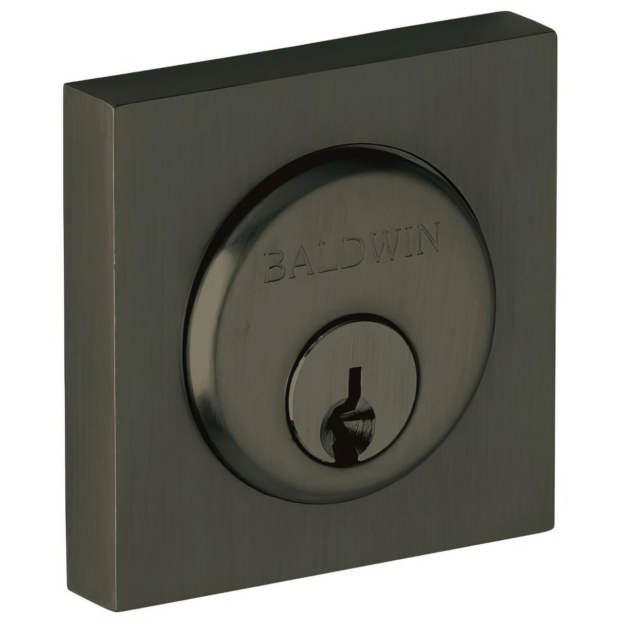 Baldwin 6743190 satin black lock cylinder collar