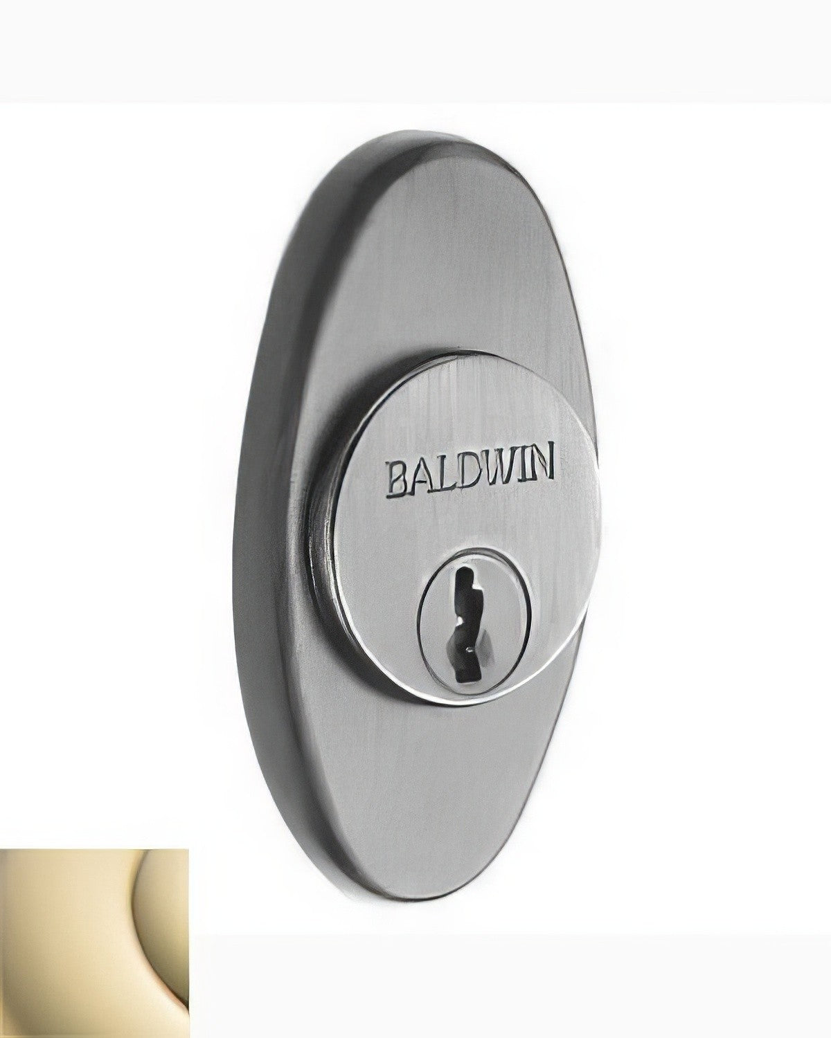 Baldwin 6754003 lifetime polished brass lock cylinder collar