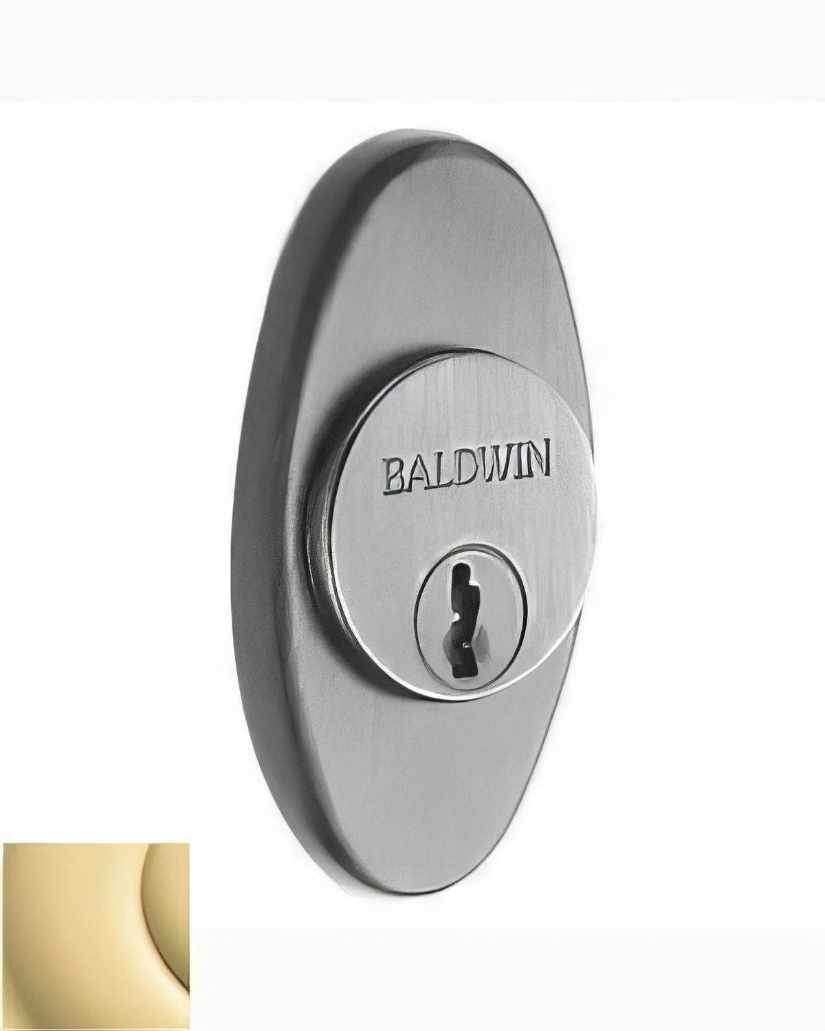 Baldwin 6754031 non lacquered brass lock cylinder collar