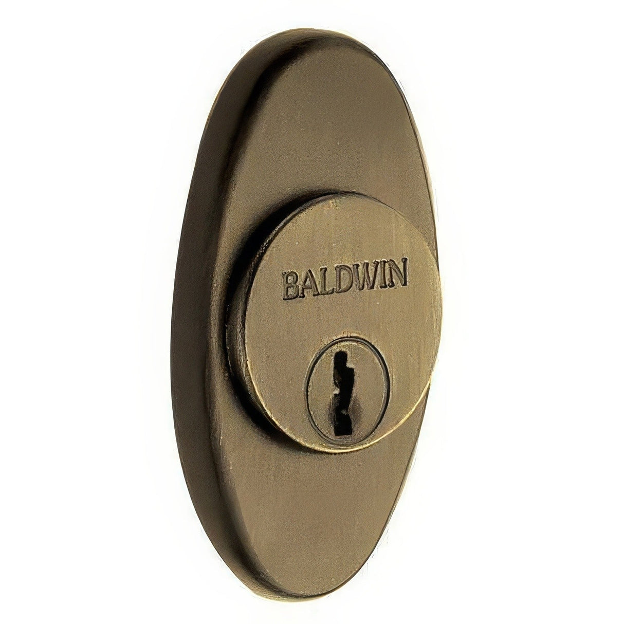 Baldwin 6754050 satin brass and black lock cylinder collar