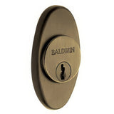 Baldwin 6754050 satin brass and black lock cylinder collar