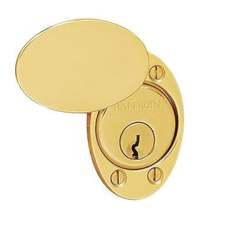 Baldwin 6755031 non lacquered brass lock cylinder collar