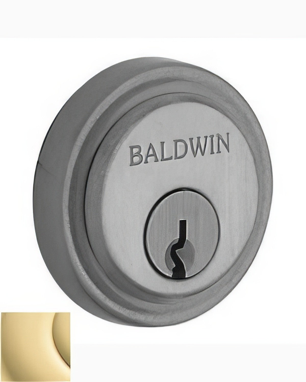 Baldwin 6757031 non lacquered brass lock cylinder collar