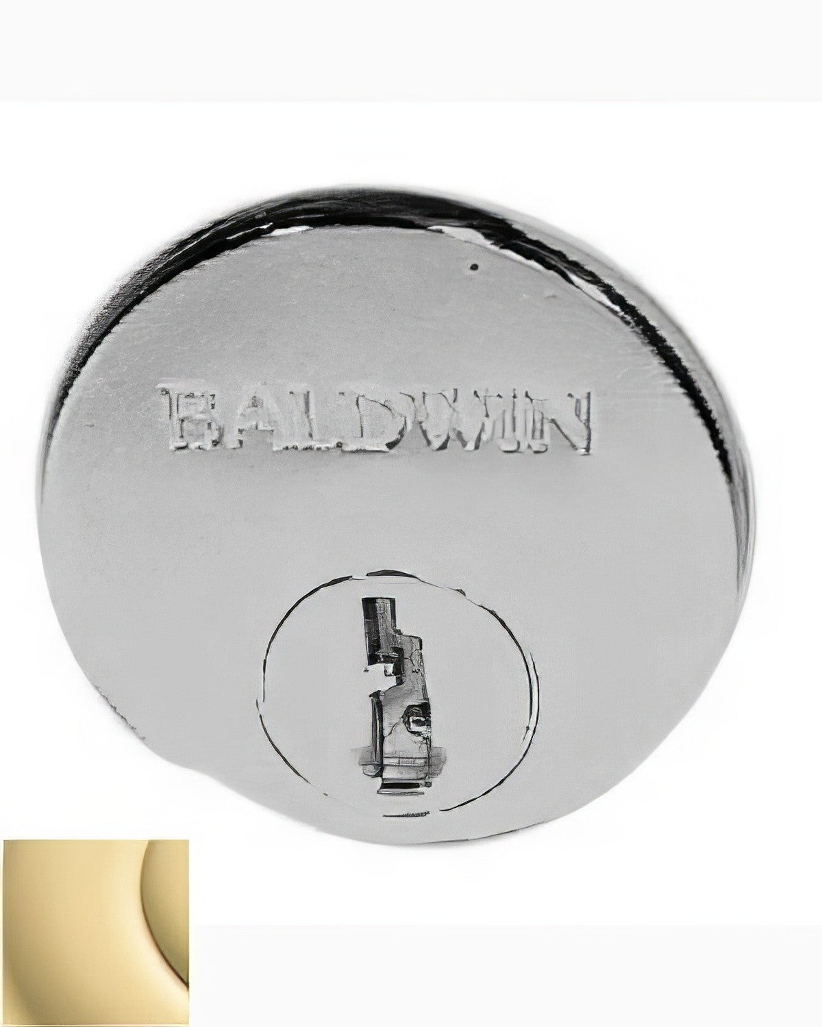 Baldwin 6761031 non lacquered brass lock cylinder collar
