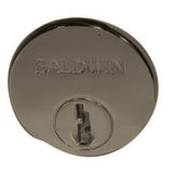 Baldwin 6761050 satin brass and black lock cylinder collar