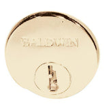 Baldwin 6761060 satin brass and brown lock cylinder collar