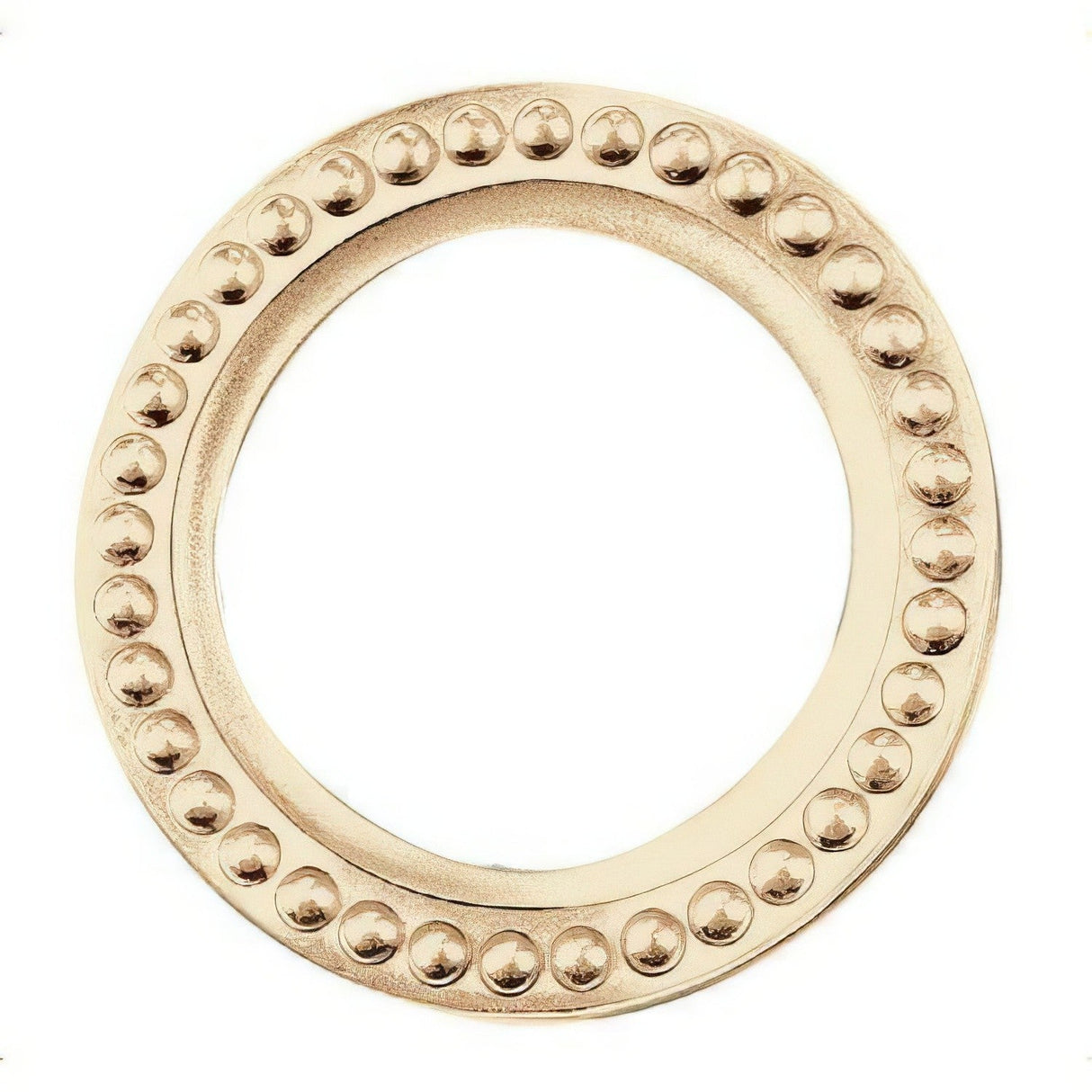 Baldwin 6768060 satin brass and brown lock cylinder collar