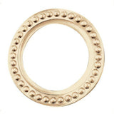 Baldwin 6768060 satin brass and brown lock cylinder collar