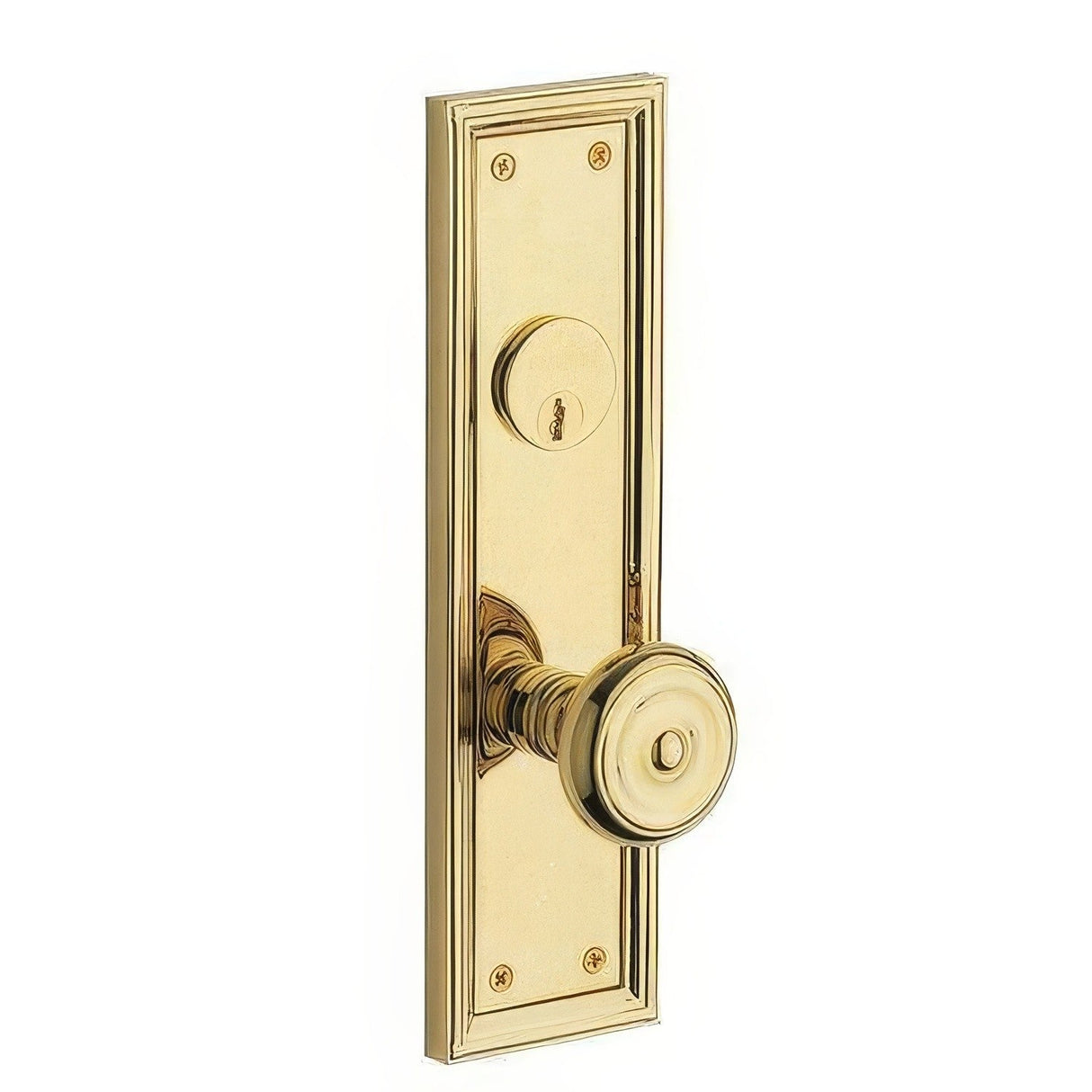 Baldwin 6793031KC non lacquered brass handleset trim pack