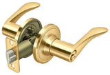 Deltana 6861-003 lifetime polished brass keyed entry door lever